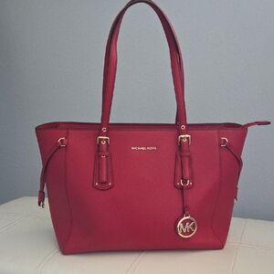 Michael Kors Red Tote Bag